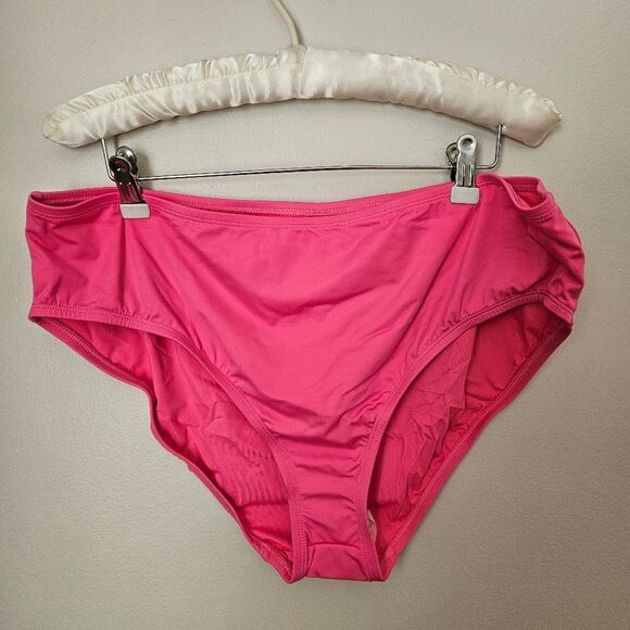 Andie Swim The Bikini Bottom Rou Pink Casual Vacation Beach Pool Style # AB370 - Picture 11 of 11